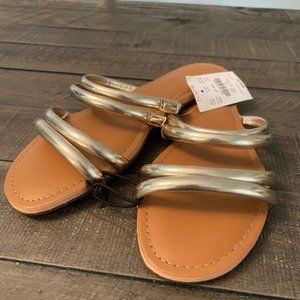 NWT Metallic Gold JCrew Sandals